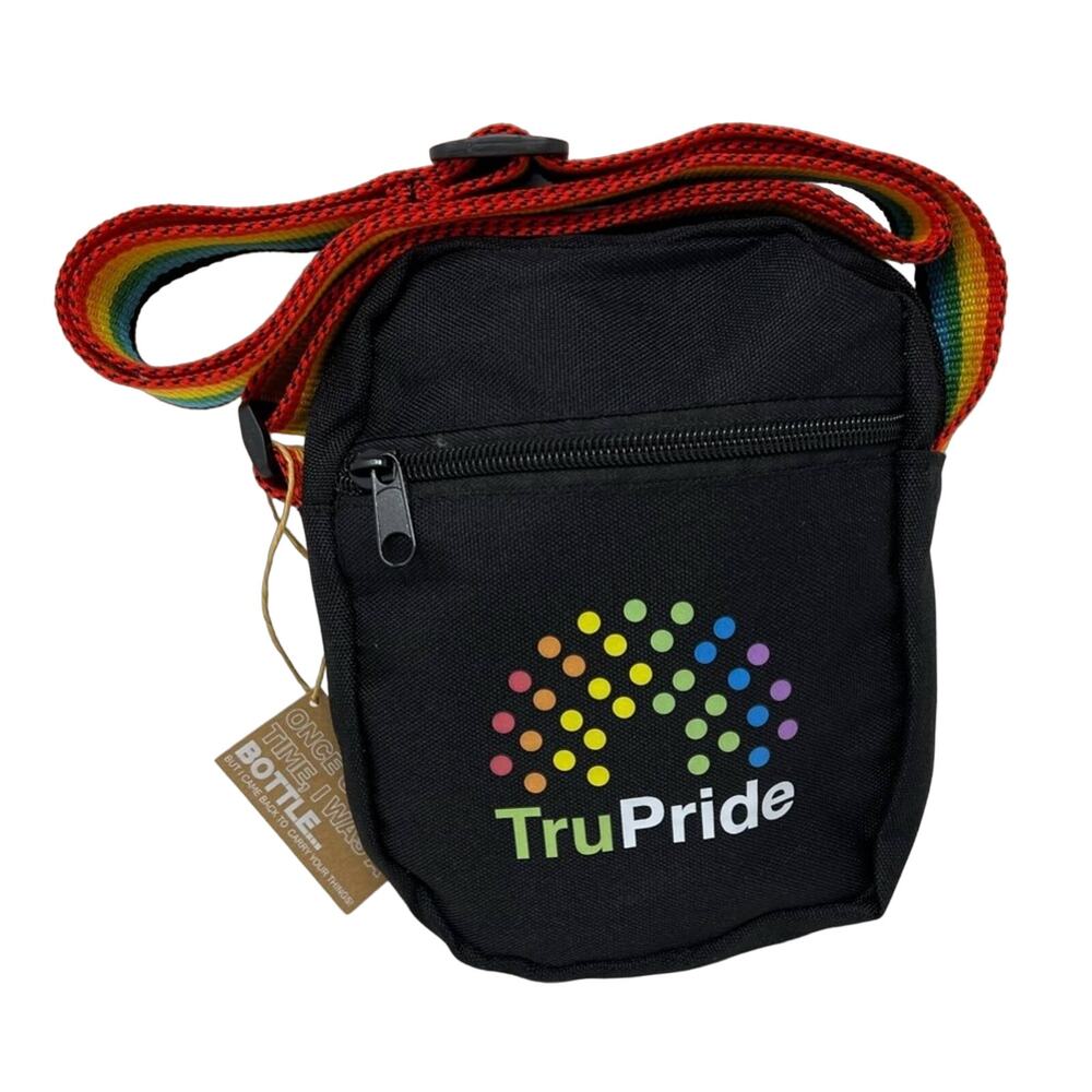 LEED’S-Tru Pride Black Crossbody Pouch